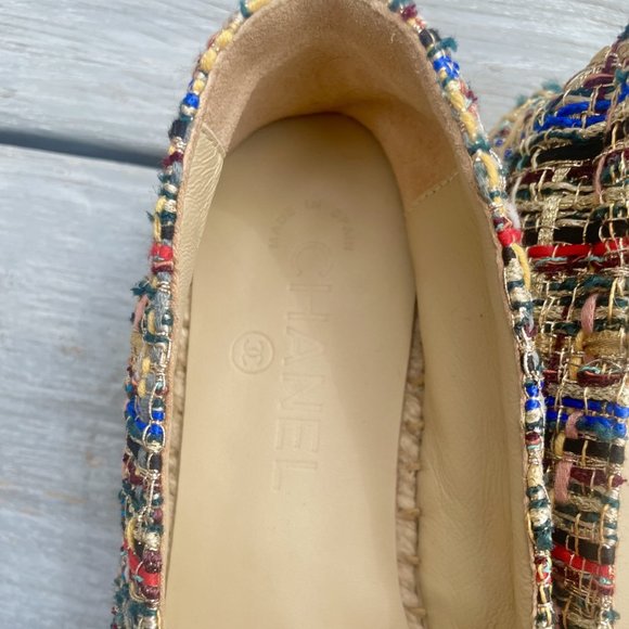 Chanel Tweed & Grosgrain Espadrilles Multicolor size EU 36 / US 6 - Picture 4 of 5